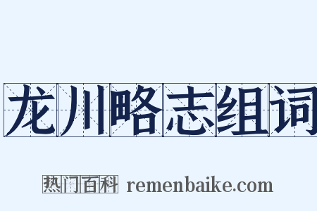 龙川略志组词是什么意思的图片
